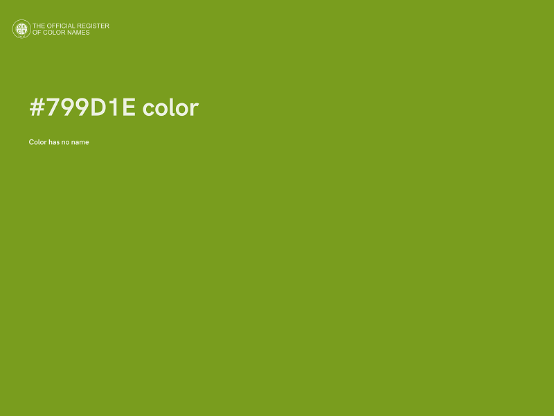 #799D1E color image