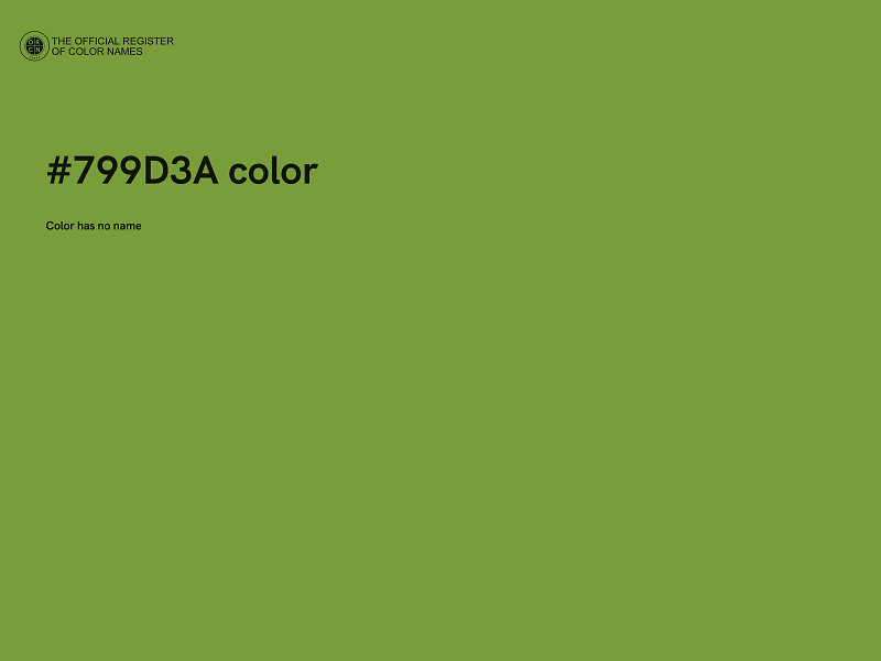 #799D3A color image