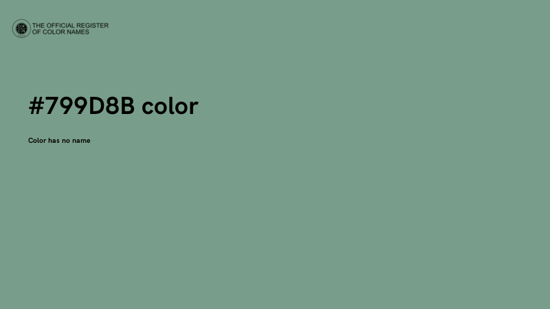 #799D8B color image