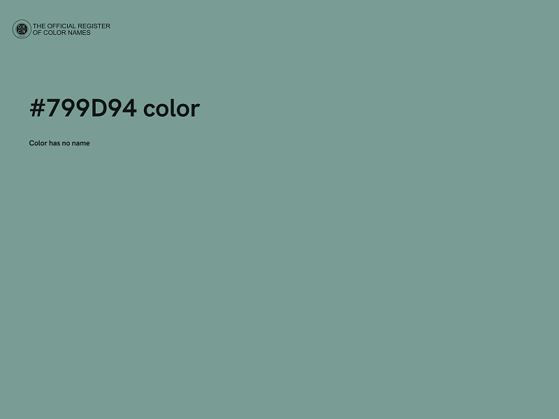 #799D94 color image