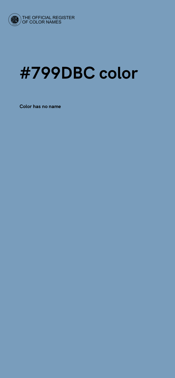 #799DBC color image