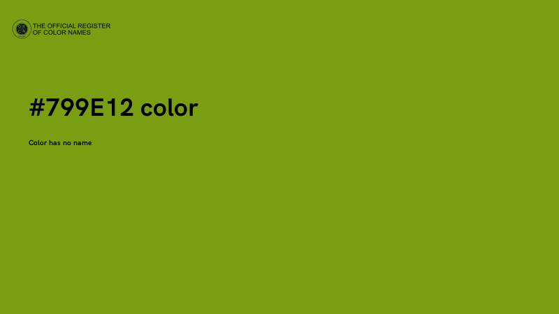#799E12 color image