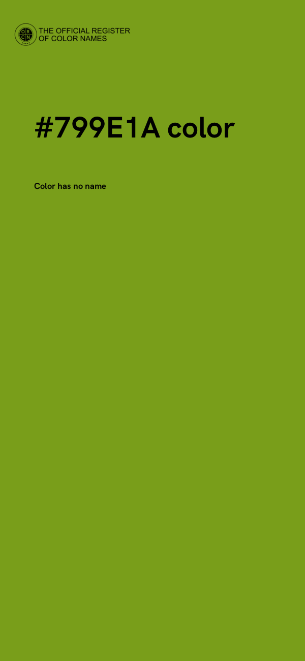 #799E1A color image