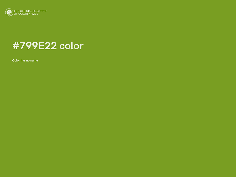 #799E22 color image