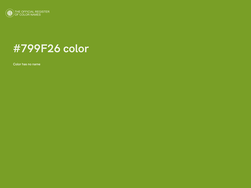 #799F26 color image