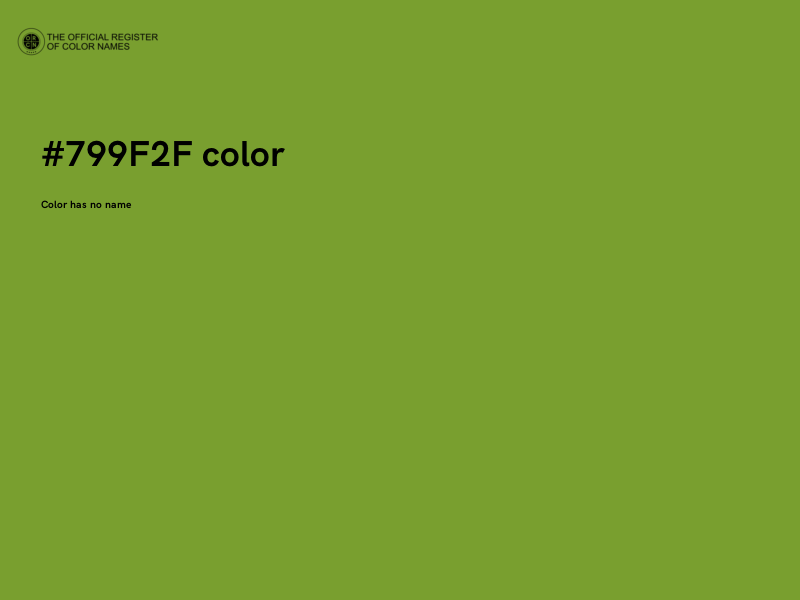 #799F2F color image