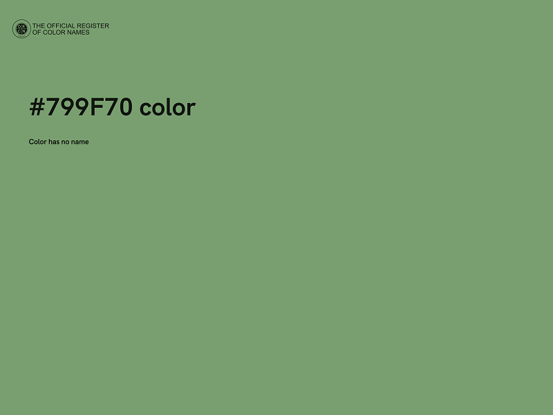 #799F70 color image