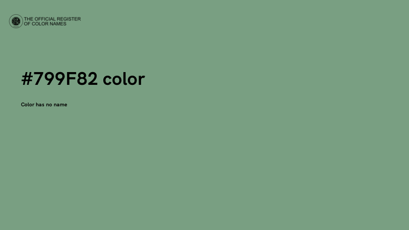#799F82 color image