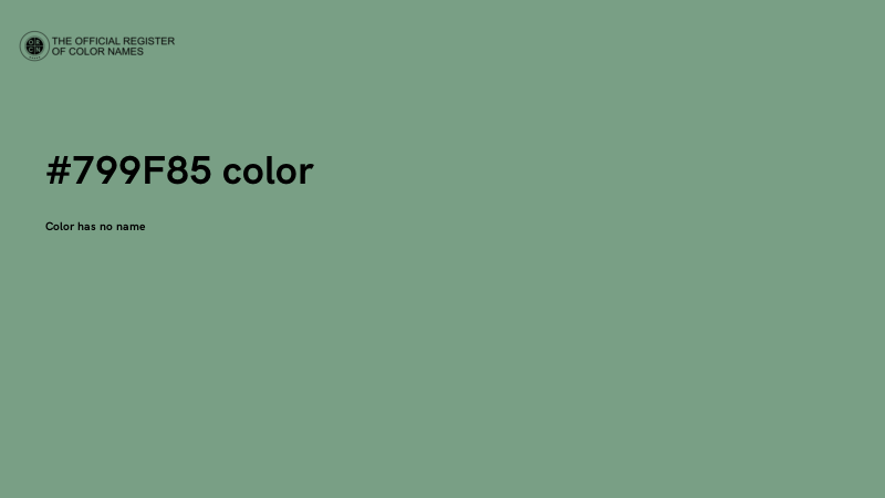 #799F85 color image