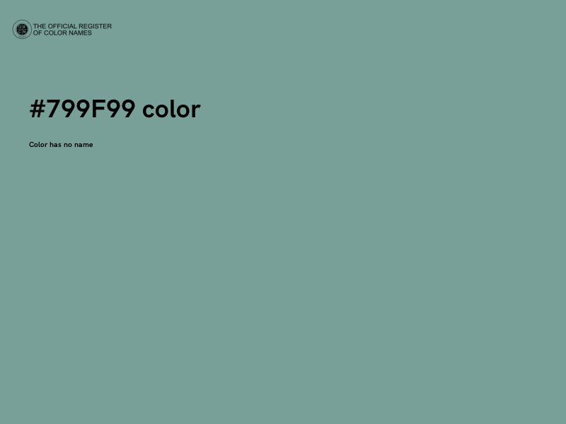 #799F99 color image