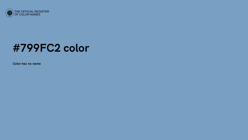 #799FC2 color image