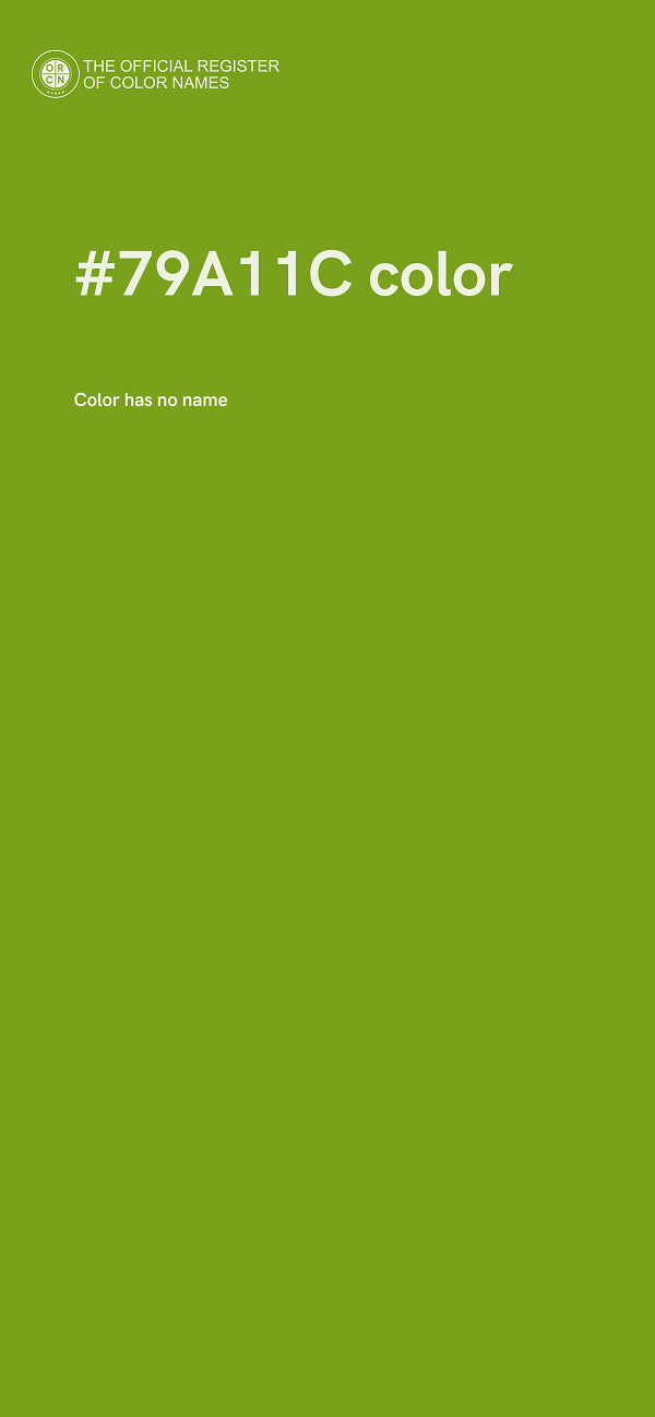 #79A11C color image