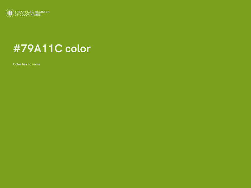 #79A11C color image