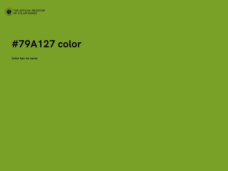 #79A127 color image
