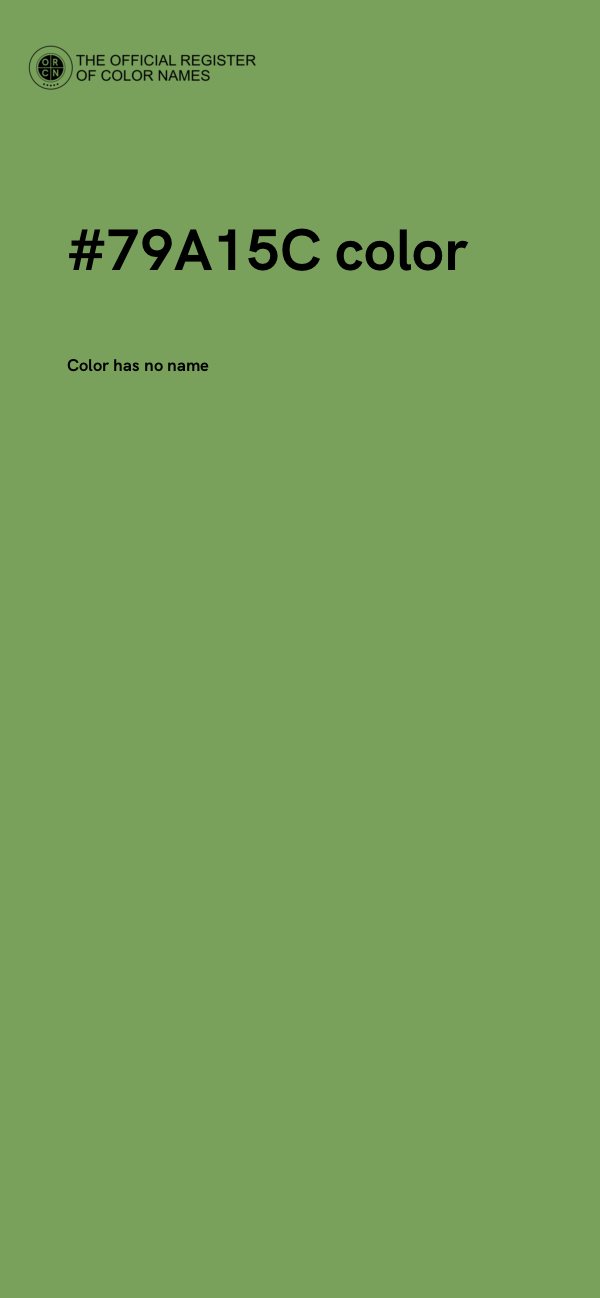#79A15C color image