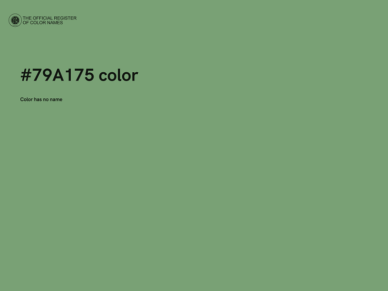 #79A175 color image