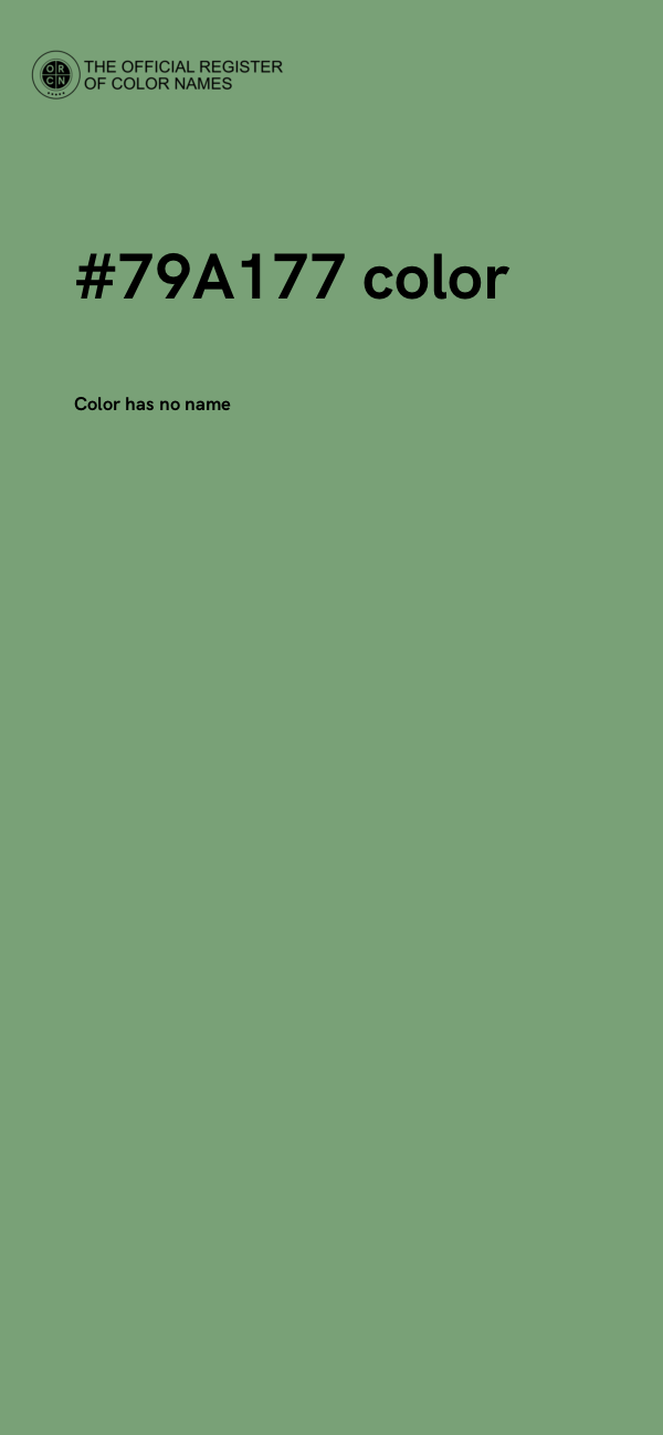 #79A177 color image