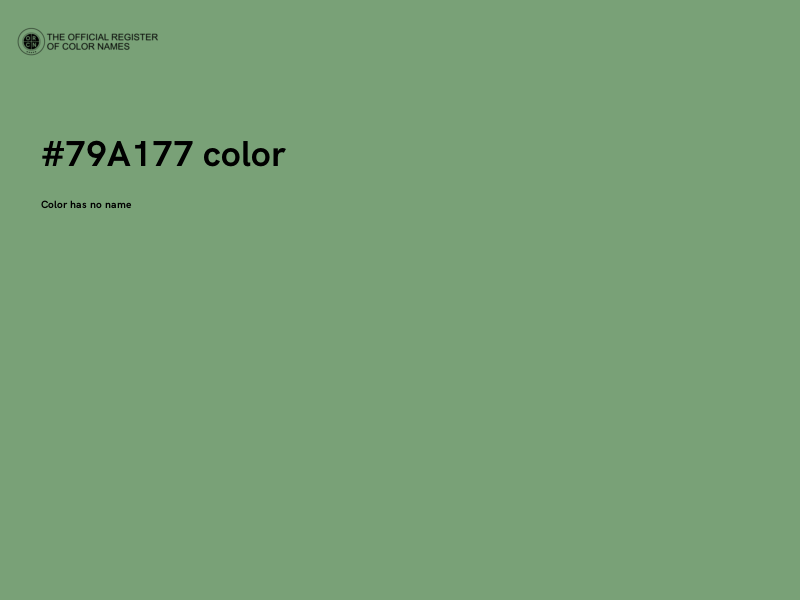 #79A177 color image