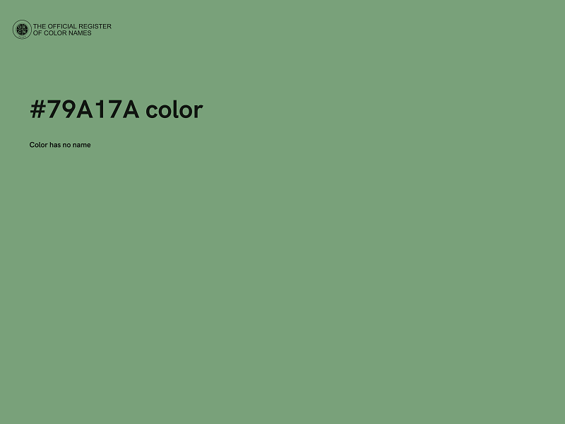 #79A17A color image