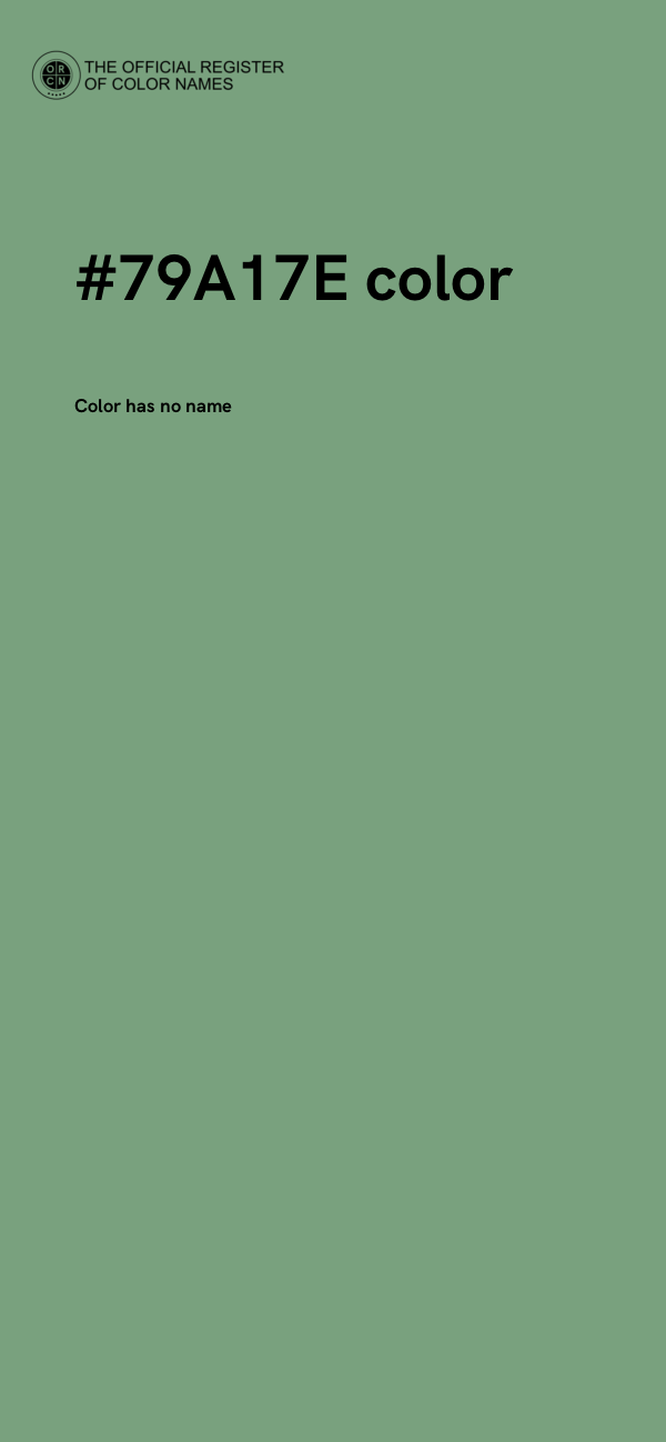 #79A17E color image