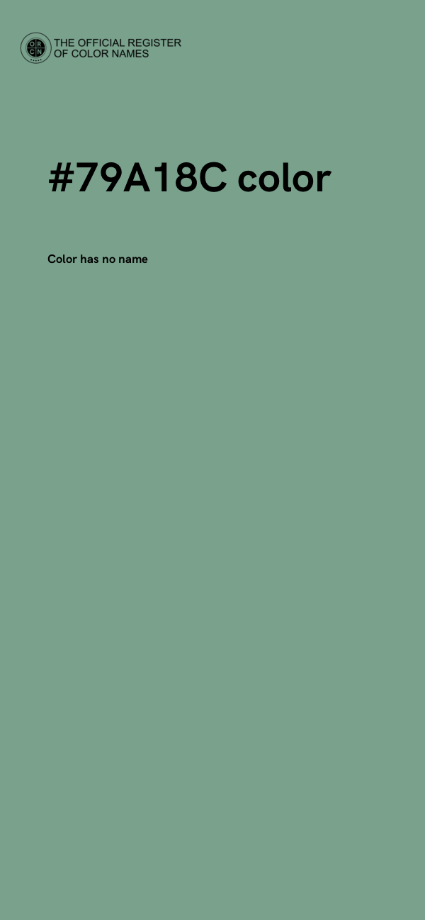 #79A18C color image