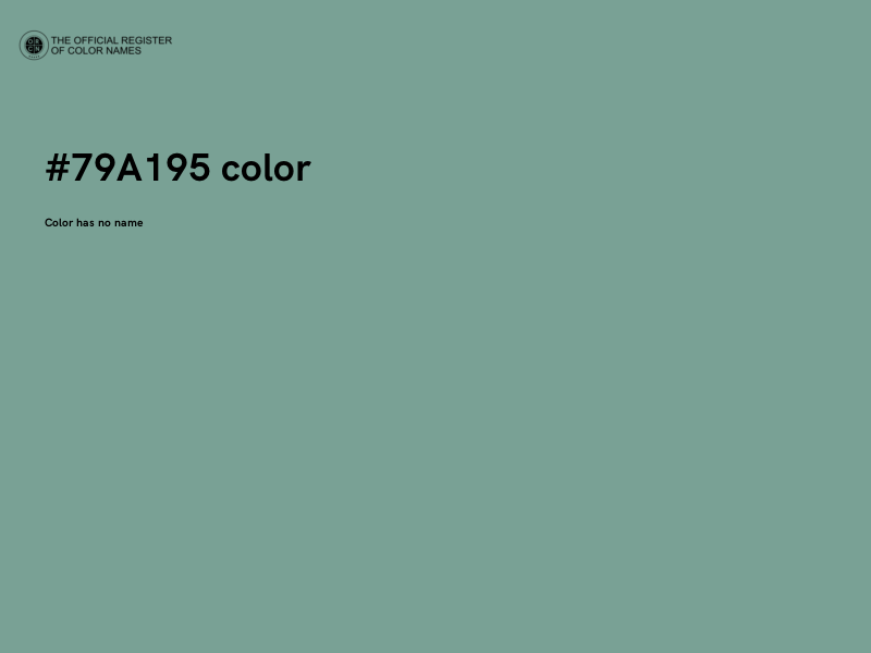 #79A195 color image