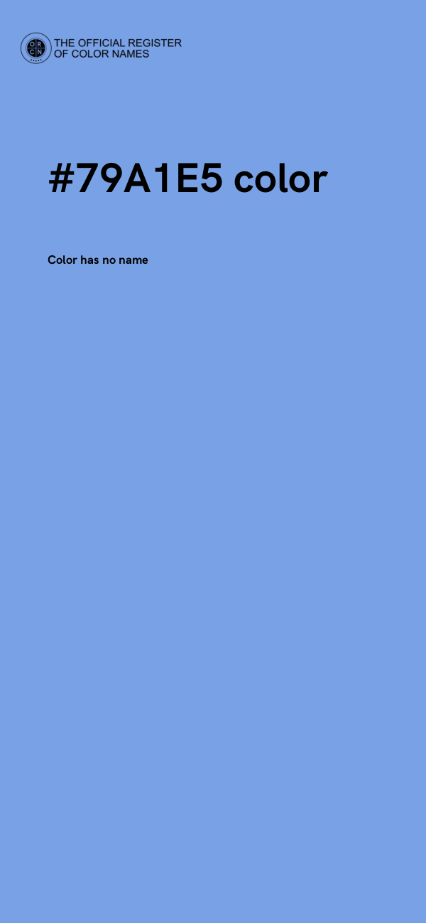 #79A1E5 color image