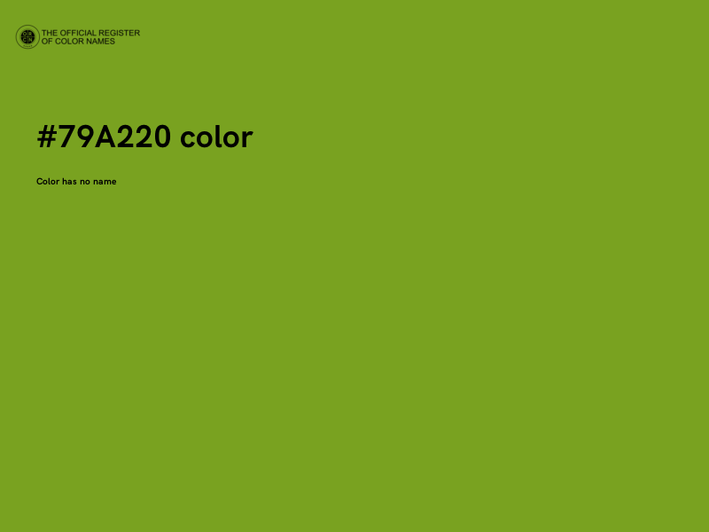 #79A220 color image