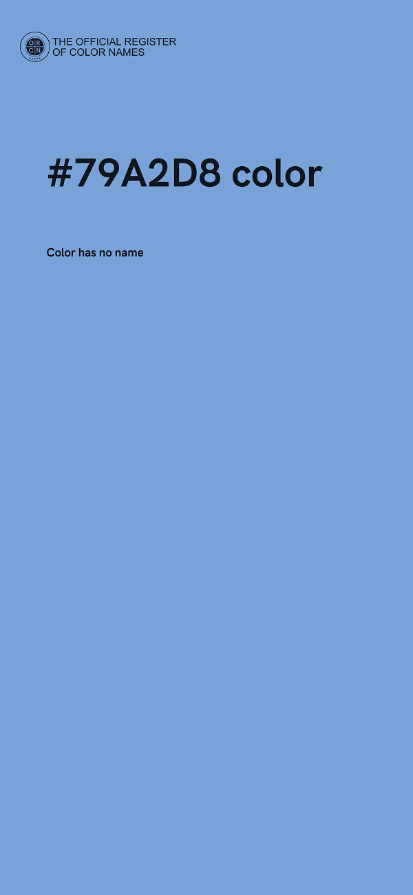 #79A2D8 color image
