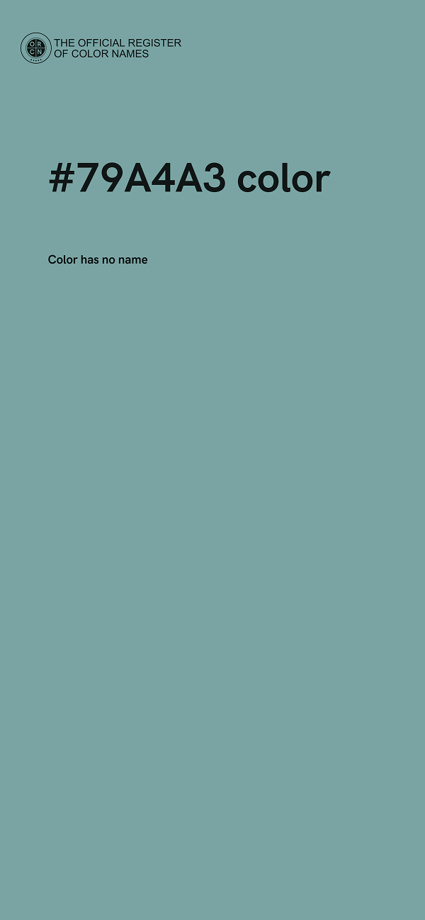 #79A4A3 color image