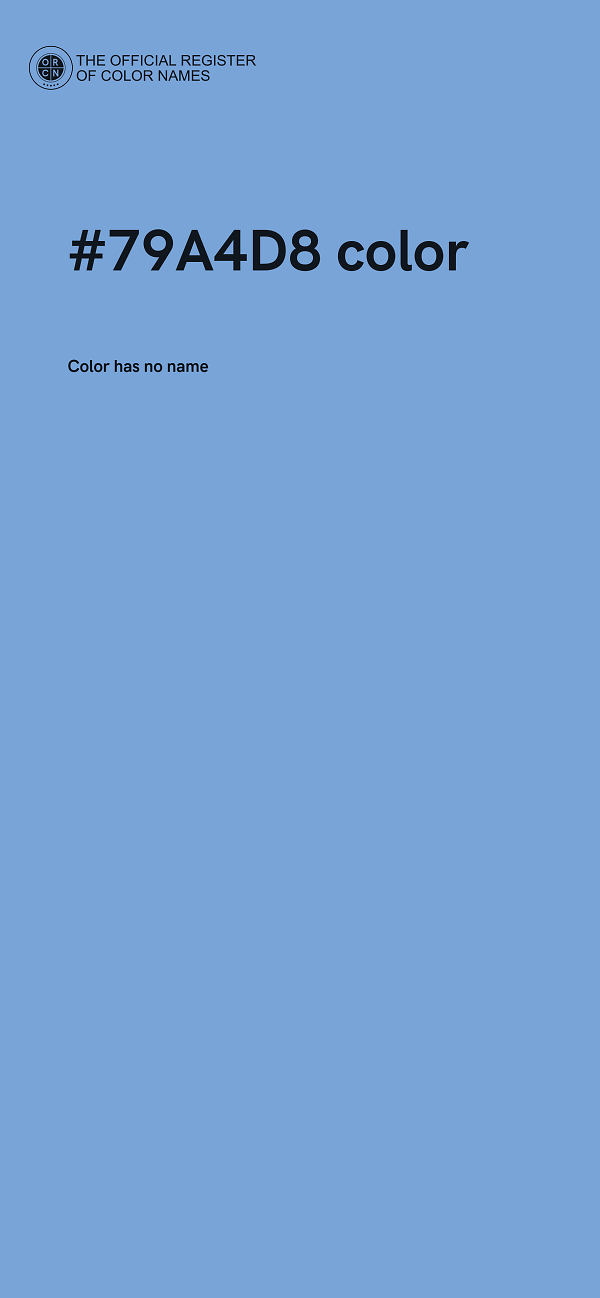 #79A4D8 color image