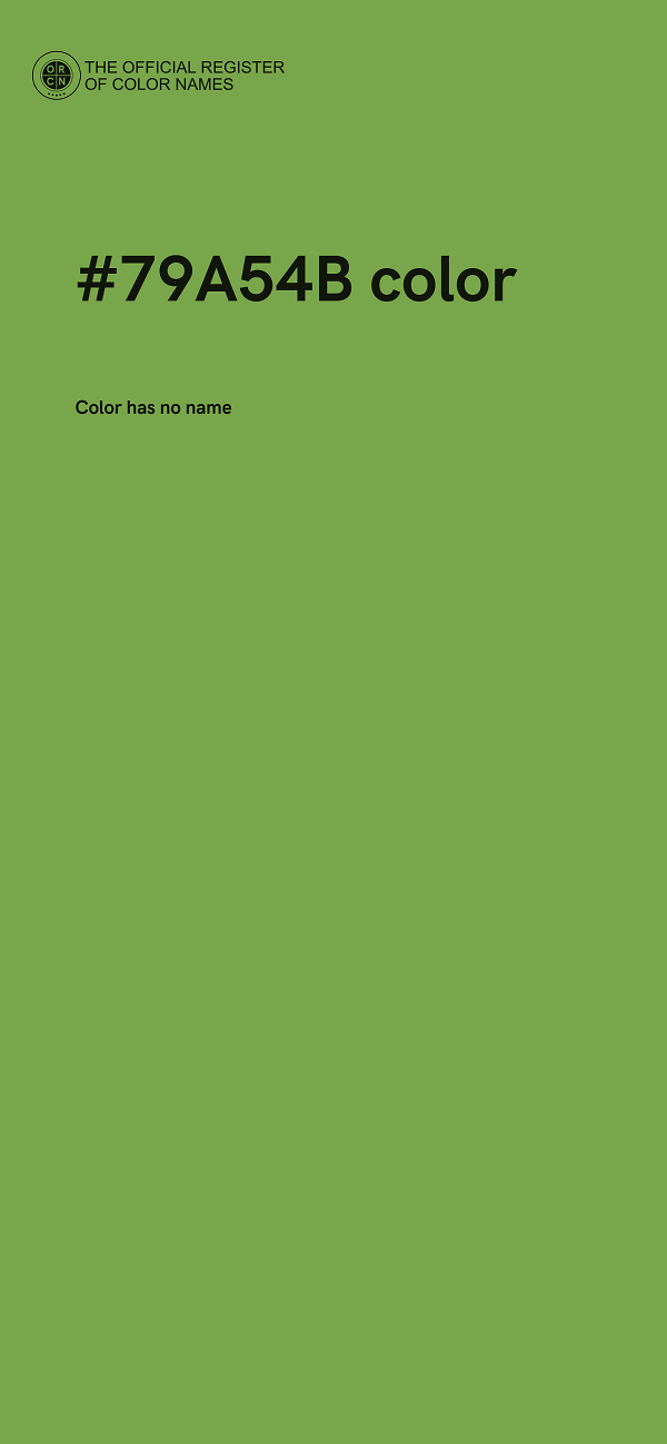#79A54B color image