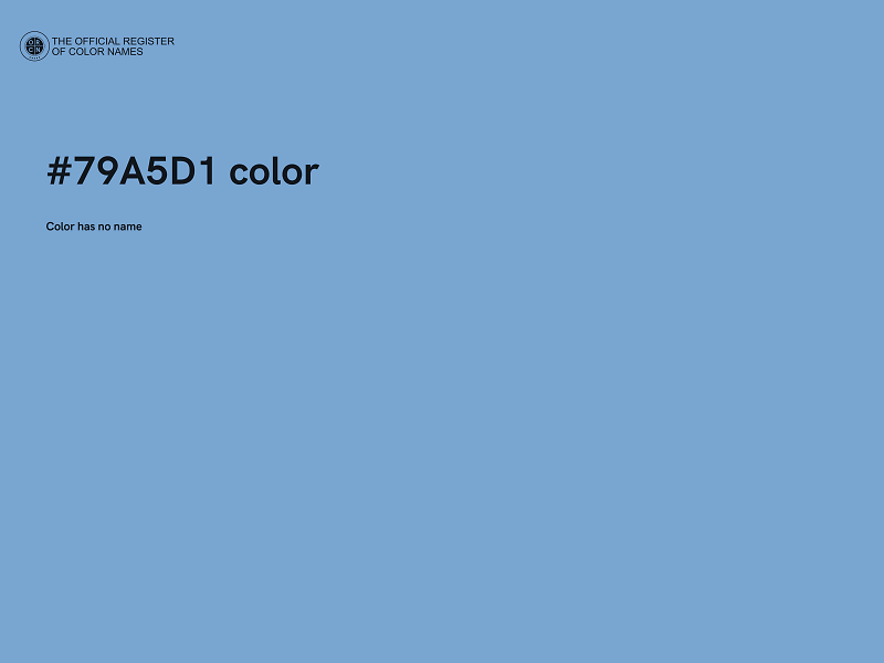 #79A5D1 color image