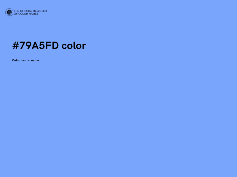 #79A5FD color image