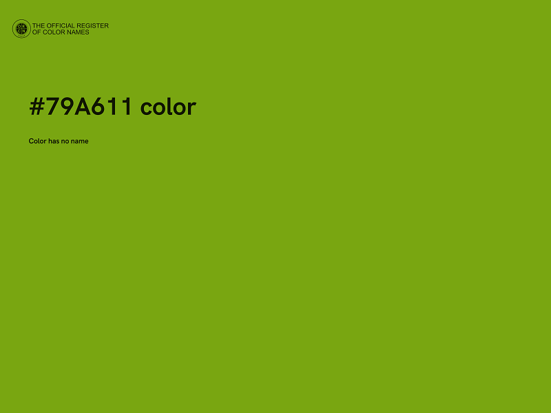 #79A611 color image