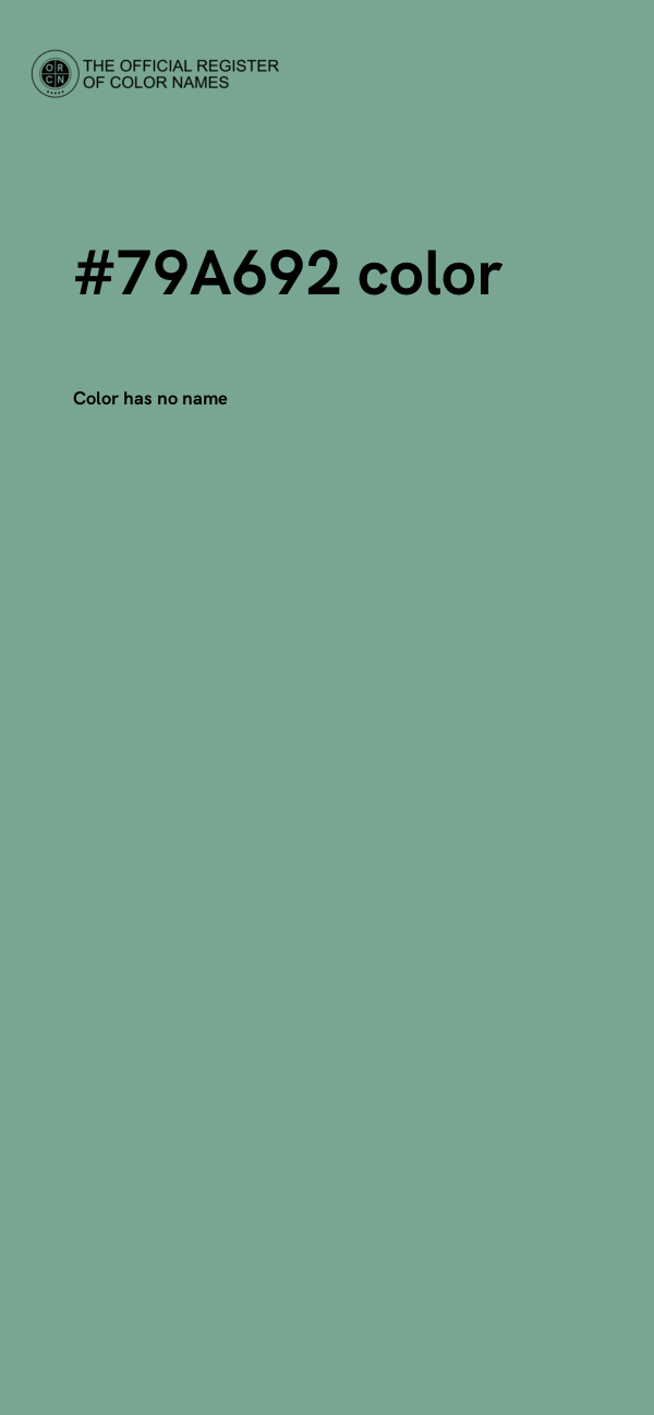#79A692 color image