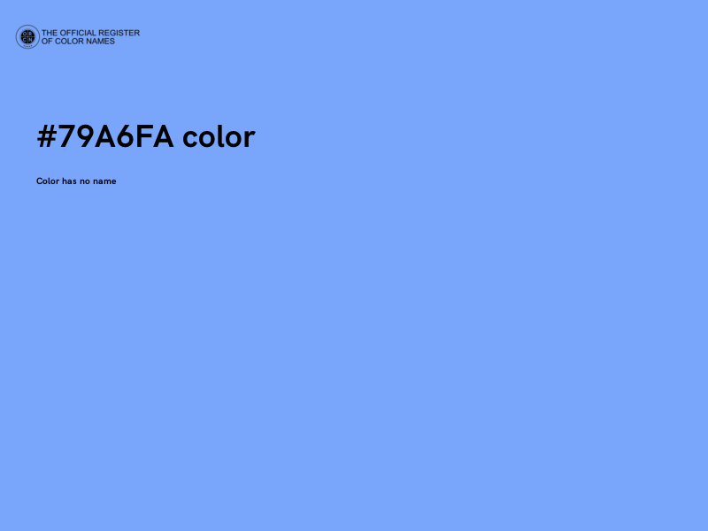 #79A6FA color image