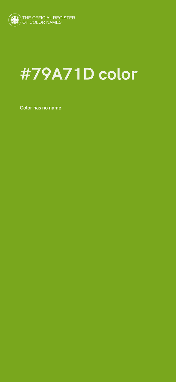 #79A71D color image