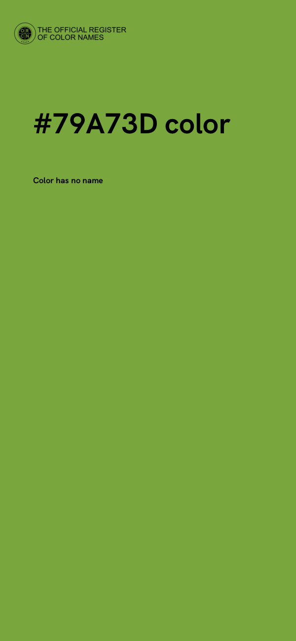 #79A73D color image