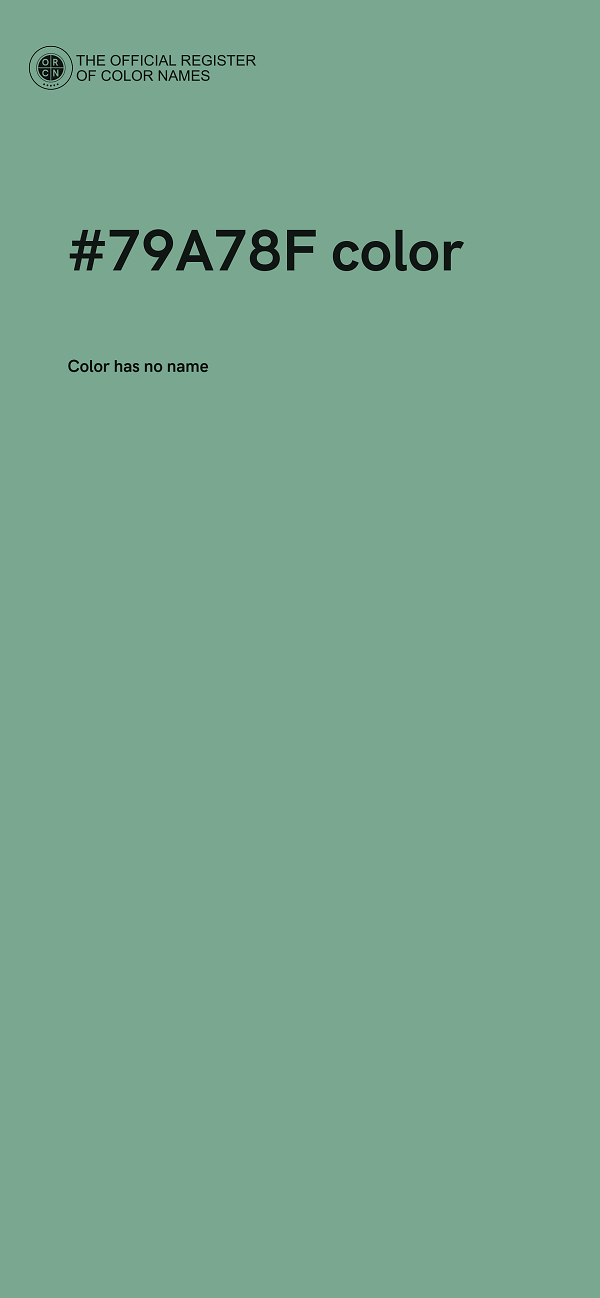 #79A78F color image