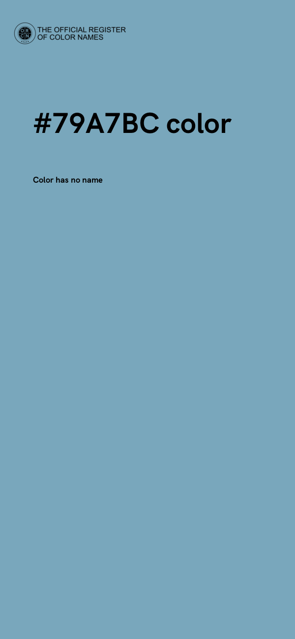 #79A7BC color image