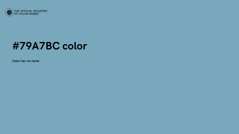 #79A7BC color image