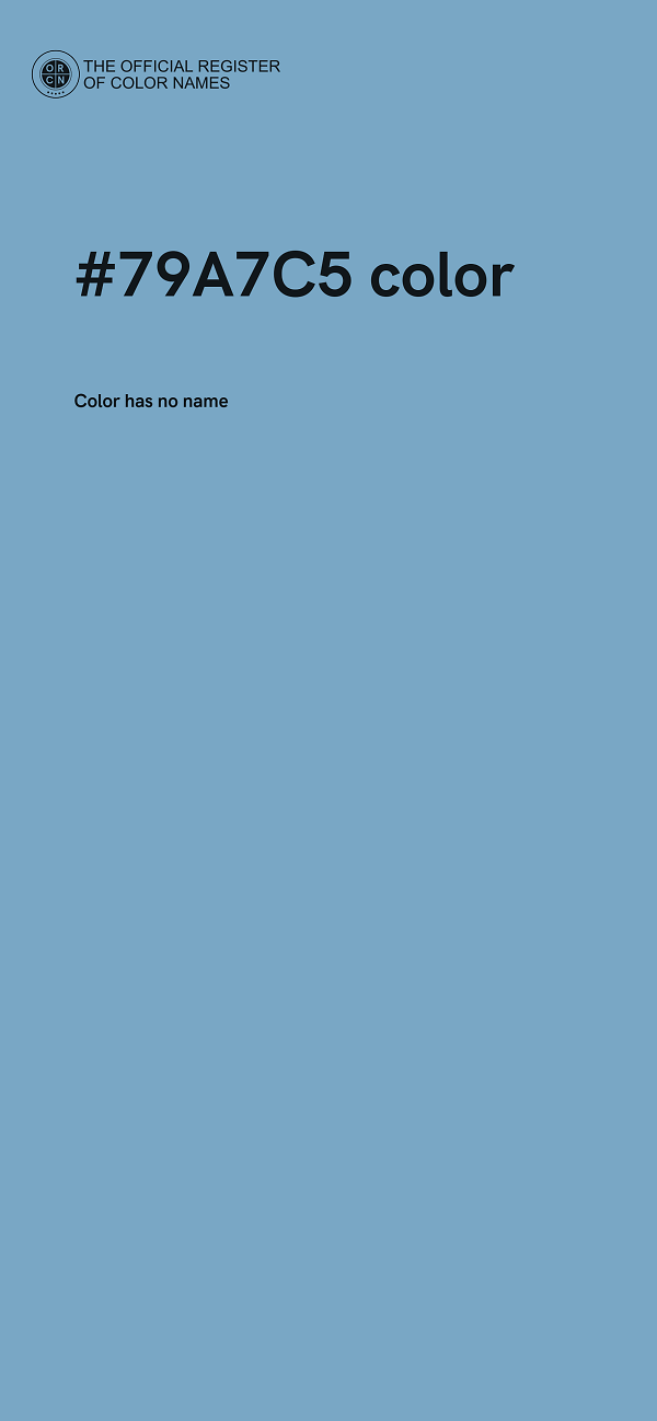 #79A7C5 color image