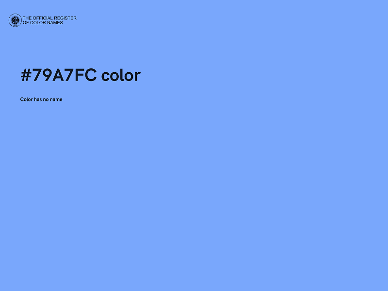 #79A7FC color image