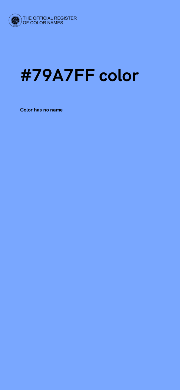 #79A7FF color image