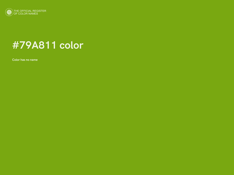 #79A811 color image