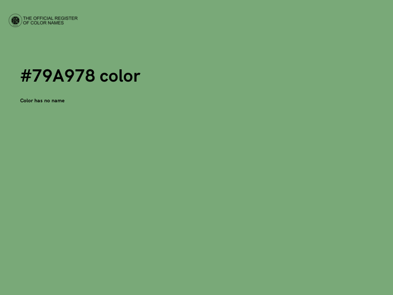 #79A978 color image