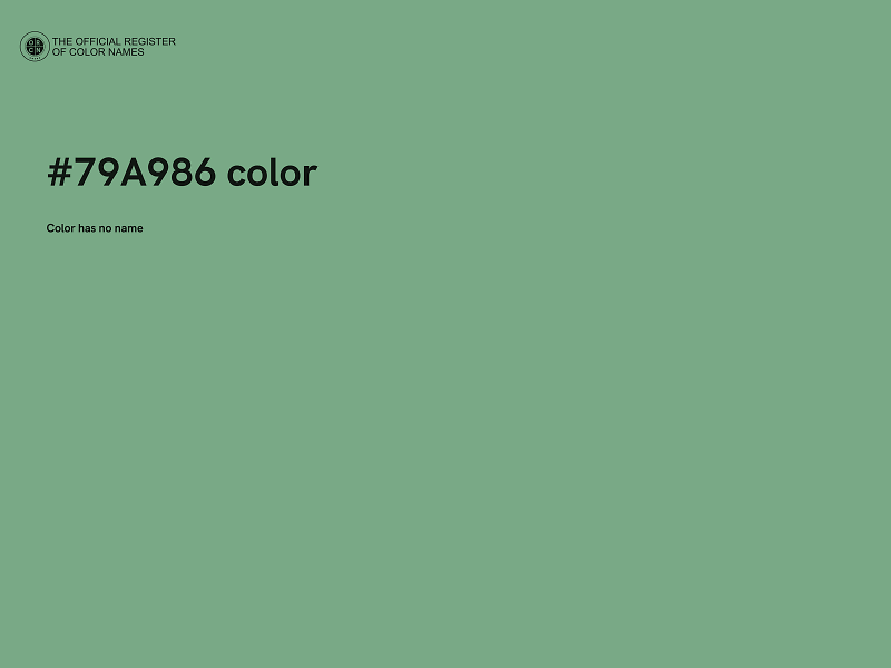#79A986 color image