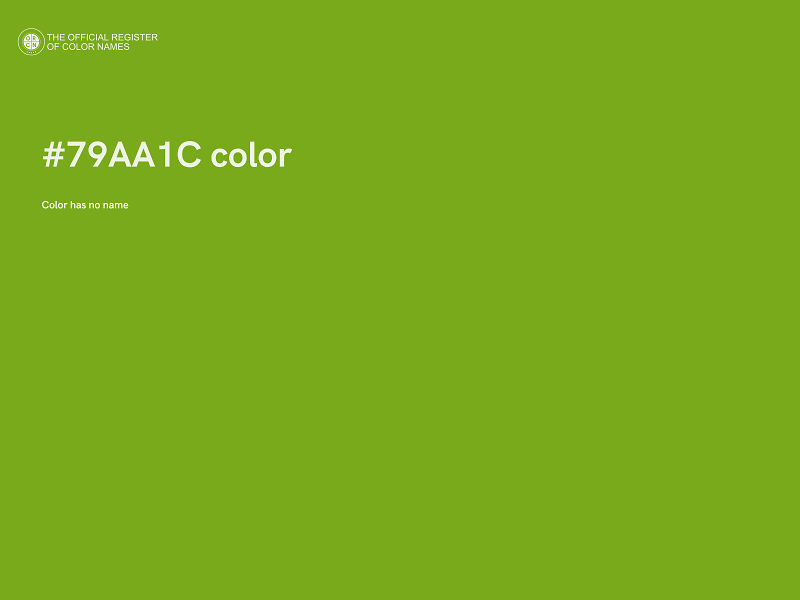 #79AA1C color image