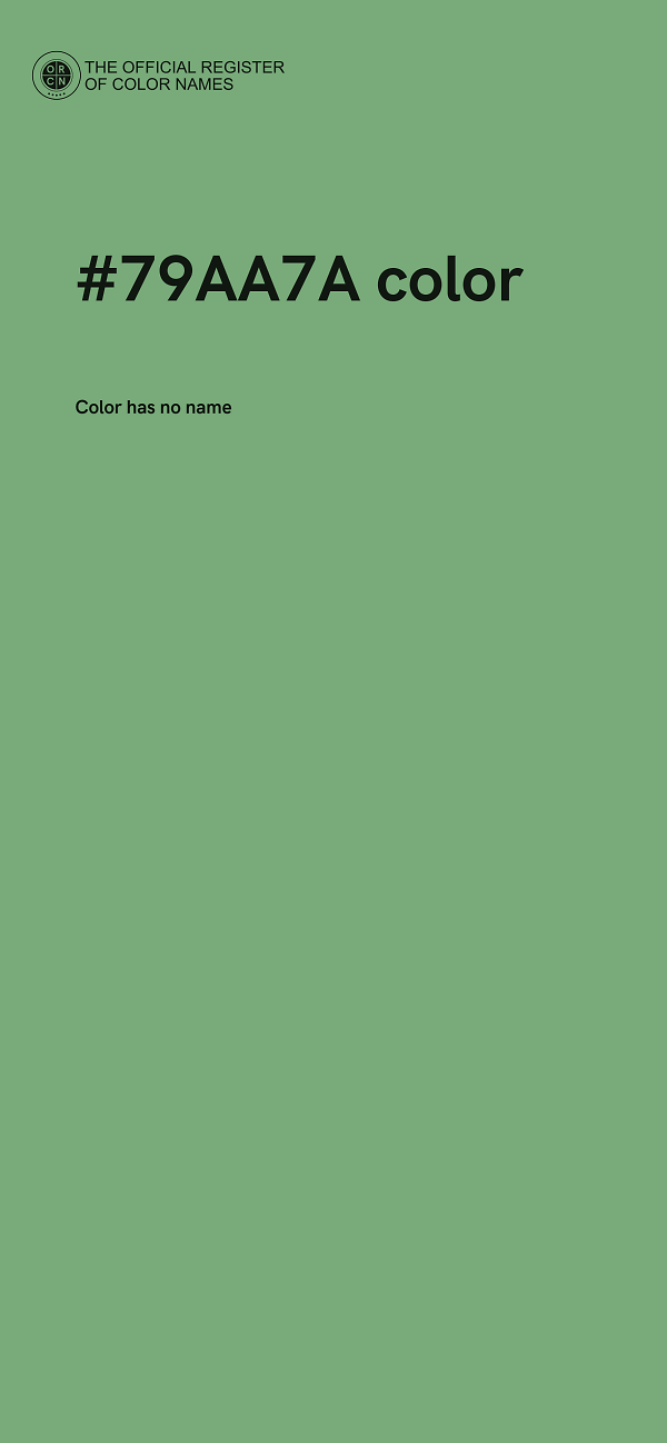 #79AA7A color image